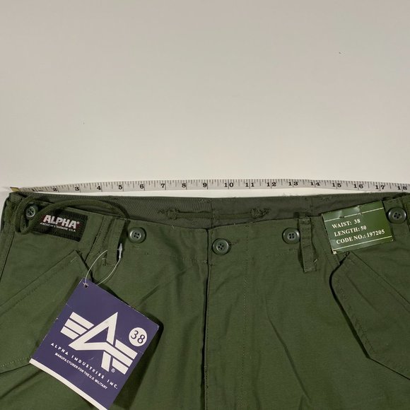 NWT Vintage Alpha Industries military parachutist surplus pants mens size 36x30 - Picture 7 of 8